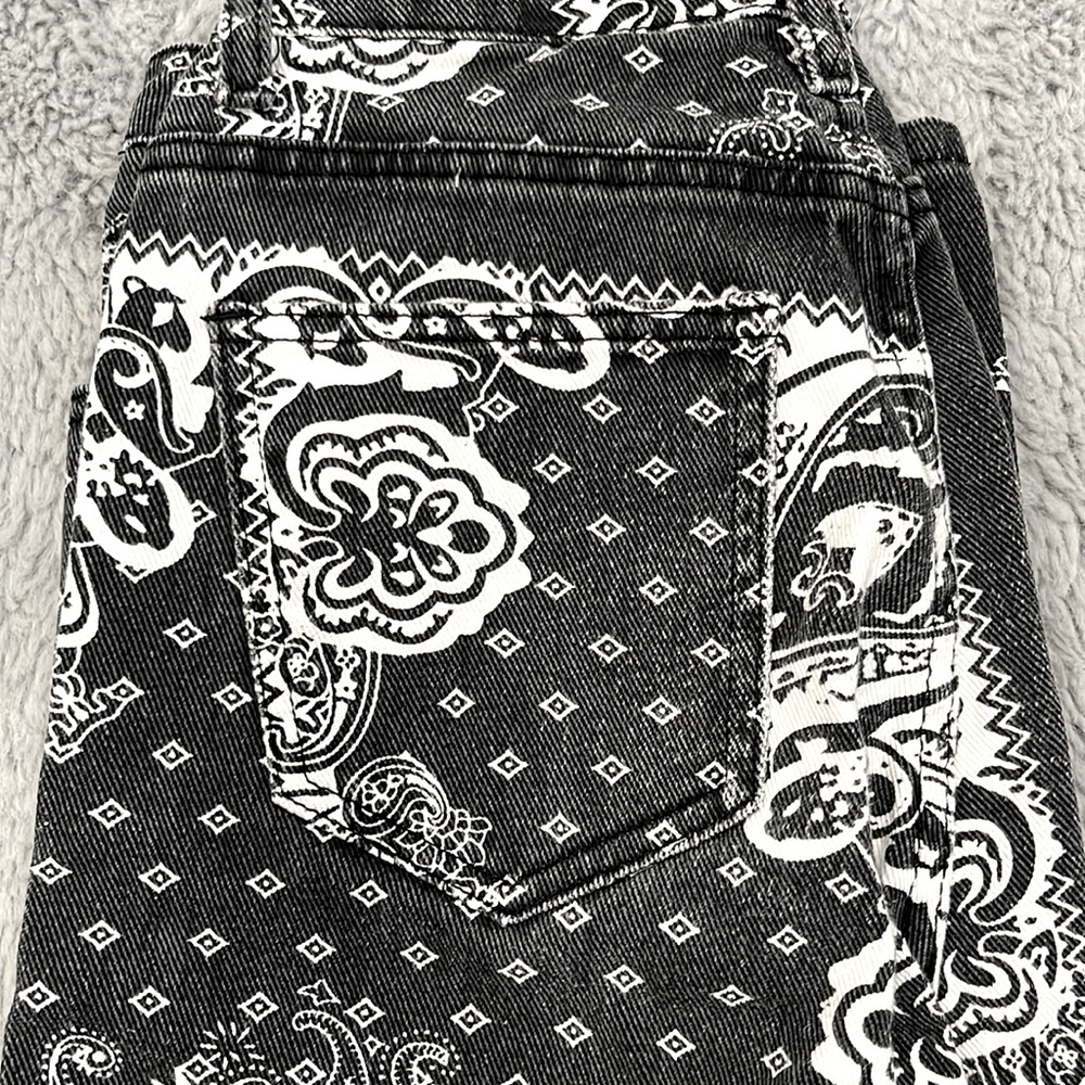 straight baggy design jeans